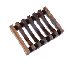 Load image into Gallery viewer, 14Styles Natural Carbide Wood Soap Dish Wooden Soap Container Travel Wood Soap Box Shower Plate Bathroom Soap Holder