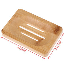 Load image into Gallery viewer, 14Styles Natural Carbide Wood Soap Dish Wooden Soap Container Travel Wood Soap Box Shower Plate Bathroom Soap Holder