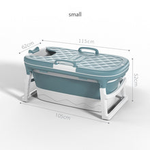 Load image into Gallery viewer, Free Shipping 1.4m/55in Large Bathtub Adult Bath Tub Barrel Sweat Steaming Bathtub Plastic Folding Thicken Bathtub Home Sauna