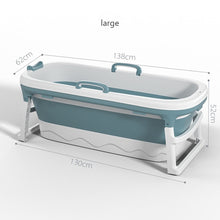 Load image into Gallery viewer, Free Shipping 1.4m/55in Large Bathtub Adult Bath Tub Barrel Sweat Steaming Bathtub Plastic Folding Thicken Bathtub Home Sauna