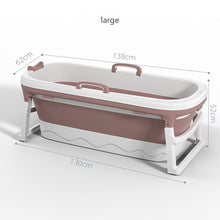 Load image into Gallery viewer, Free Shipping 1.4m/55in Large Bathtub Adult Bath Tub Barrel Sweat Steaming Bathtub Plastic Folding Thicken Bathtub Home Sauna