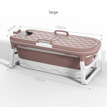 Load image into Gallery viewer, Free Shipping 1.4m/55in Large Bathtub Adult Bath Tub Barrel Sweat Steaming Bathtub Plastic Folding Thicken Bathtub Home Sauna