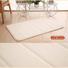 Load image into Gallery viewer, 1pc 40x60cm Home Bath Mat Non-slip Bathroom Carpet soft coral fleece Memory Foam Rug Mat kitchen Toilet Floor decor