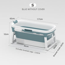 Load image into Gallery viewer, Portable Folding Bathtub Adult Children Swimming Pool Large Plastic Freestanding Bathtub Bath Bucket For Adult With Cover