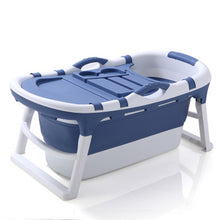 Load image into Gallery viewer, Folding Bathtub Adult Bath Barrel with Massage Particles Double Drain Bath Bucket Plastic Bathtub Body Tub Household Artifact