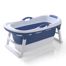 Load image into Gallery viewer, Folding Bathtub Adult Bath Barrel with Massage Particles Double Drain Bath Bucket Plastic Bathtub Body Tub Household Artifact