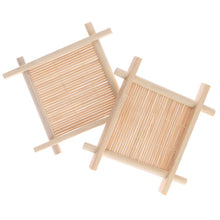 Load image into Gallery viewer, 14Styles Natural Carbide Wood Soap Dish Wooden Soap Container Travel Wood Soap Box Shower Plate Bathroom Soap Holder
