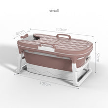 Load image into Gallery viewer, Free Shipping 1.4m/55in  Large Bathtub  Adult Bath Tub Barrel Sweat Steaming Bathtub Plastic Folding Thicken Bathtub Home Sauna

