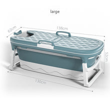 Load image into Gallery viewer, Free Shipping 1.4m/55in  Large Bathtub  Adult Bath Tub Barrel Sweat Steaming Bathtub Plastic Folding Thicken Bathtub Home Sauna
