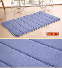 Load image into Gallery viewer, 1pc 40x60cm Home Bath Mat Non-slip Bathroom Carpet soft coral fleece Memory Foam Rug Mat kitchen Toilet Floor decor
