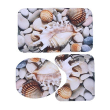 Load image into Gallery viewer, 3Pcs/set Bathroom Mat Set Flannel Anti-Slip Kitchen Bath Mat Carpet Bathroom Toliet Rug Washable Tapete Banheiro
