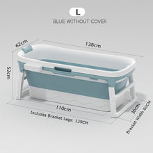 Load image into Gallery viewer, Portable Folding Bathtub Adult Children Swimming Pool Large Plastic Freestanding Bathtub Bath Bucket For Adult With Cover
