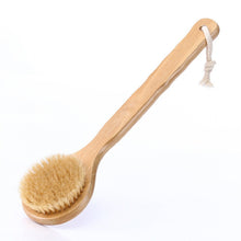 Load image into Gallery viewer, Hot Dry Skin Body Soft Natural Bristle The SPA The Brush Wooden Bath Shower Bristle Brush SPA Body Brush with Long Handle
