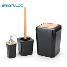 Load image into Gallery viewer, smartloc 6 pieces Plastic Bathroom Accessories Set Toothbrush Holder Toothpaste Dispenser Case Soap Box Toilet Shower Storage
