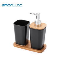 Load image into Gallery viewer, smartloc 6 pieces Plastic Bathroom Accessories Set Toothbrush Holder Toothpaste Dispenser Case Soap Box Toilet Shower Storage
